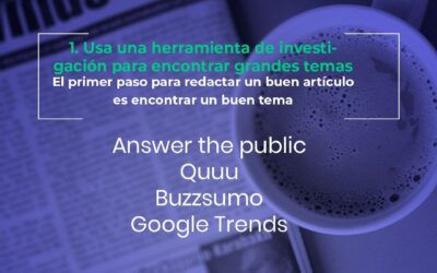 Consejos de redacción para crear artículos geniales