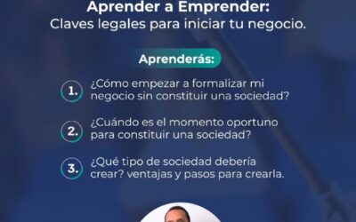 Aprender a Emprender: Claves legales para emprender tu negocio