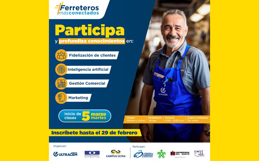 Vuelve “Ferreteros más conectados” el programa que empodera al gremio ferretero de Colombia